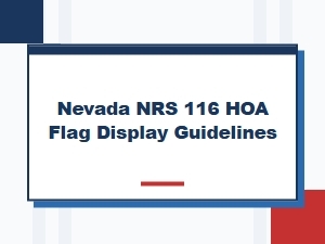 Nevada Nrs 116 Hoa Flag Display Guidelines Dispute Letter